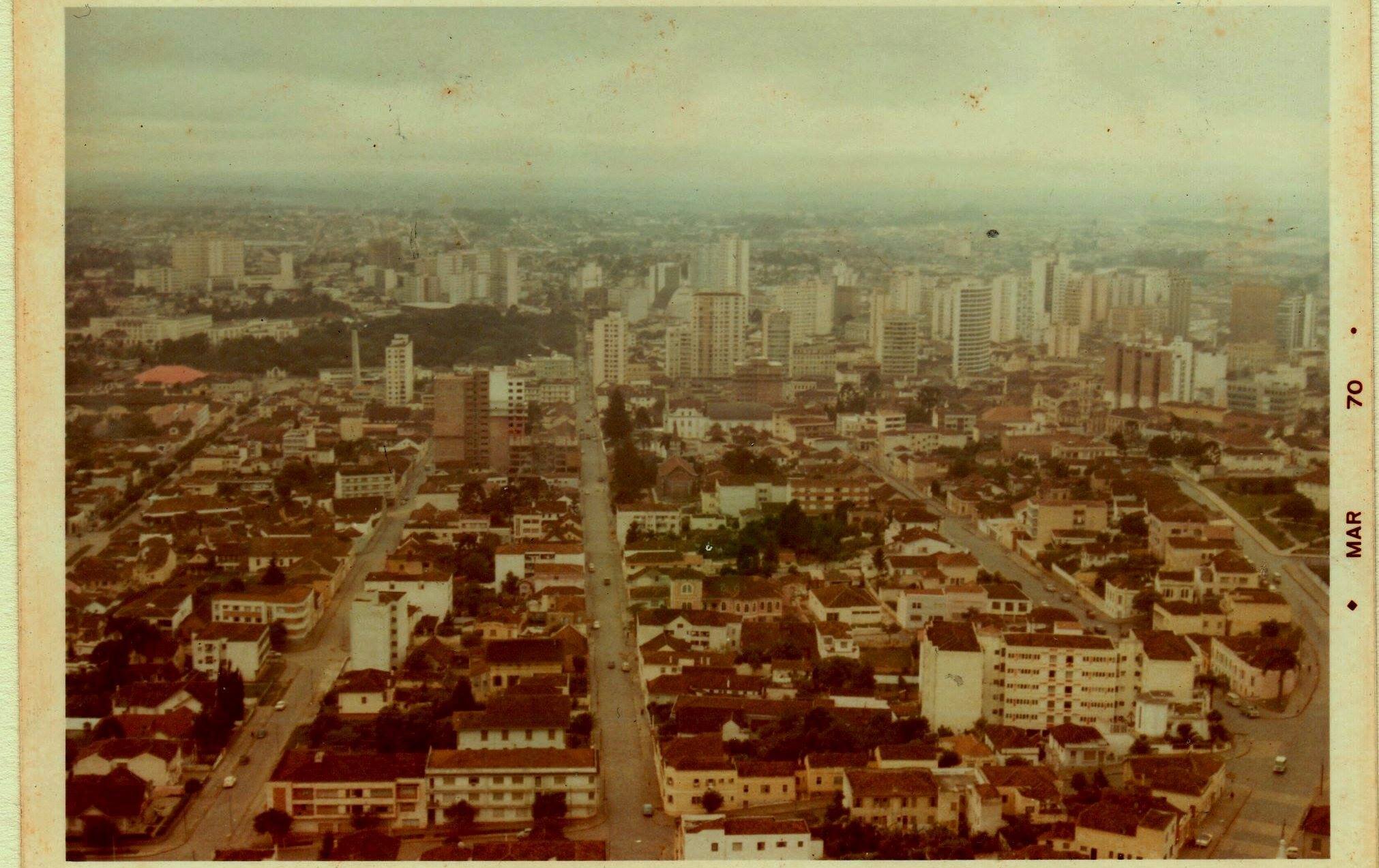 Vista aérea do bairro São Francisco - 1970