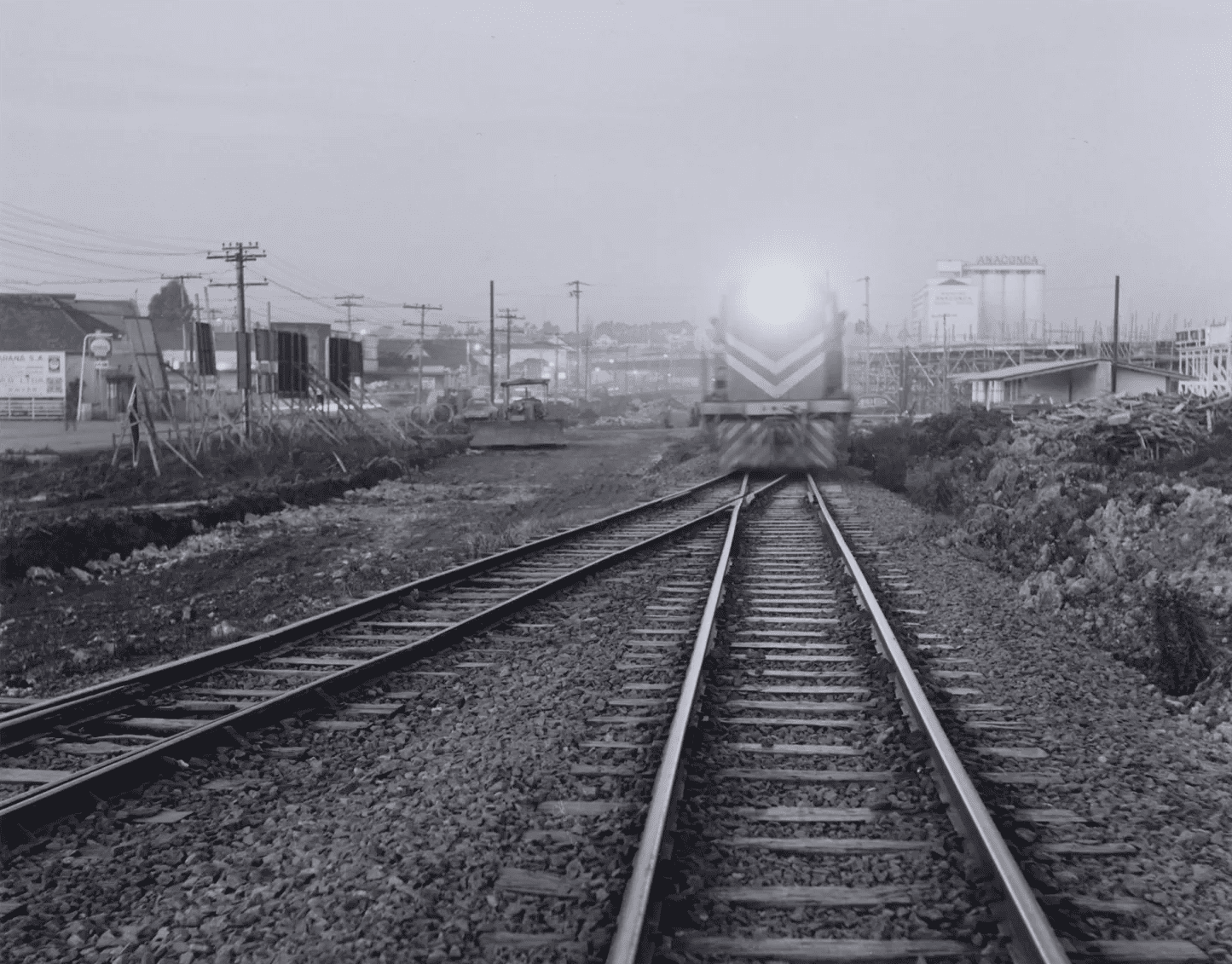 Ferrovia no bairro Capanema - Década de 1950